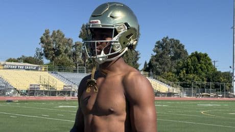 Receiver Luc Weaver of Sherman Oaks Notre Dame is rising fast