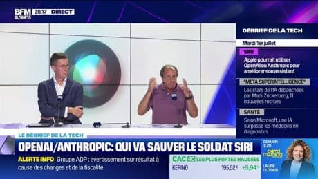 OpenAI/Anthropic : qui va sauver le soldat Siri - 01/07