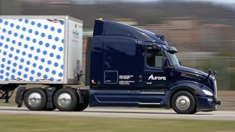Robo trucks haul cargo along the dark Texas highways — and can react faster than drivers