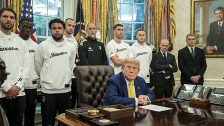 Donald Trump stuns Juventus players with dig at transgender footballers