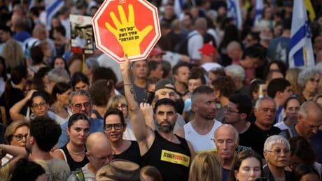 Les images des manifestations en Israël pour exiger le retour des otages