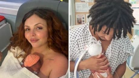 Jesy Nelson gives birth to tiny 'blessed' twins as she reveals their gender and unusual names