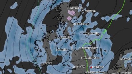 UK weather maps reveal shock SNOW could hit Brits as temperatures nosedive