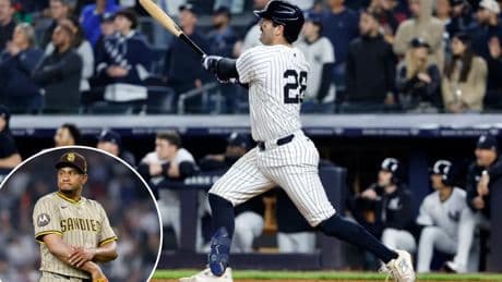 Yankees explode for 10-run inning in rout of Padres to end three-game skid