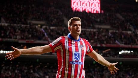 Sorloth anotó su gol más tempranero de rojiblanco ante el Rayo