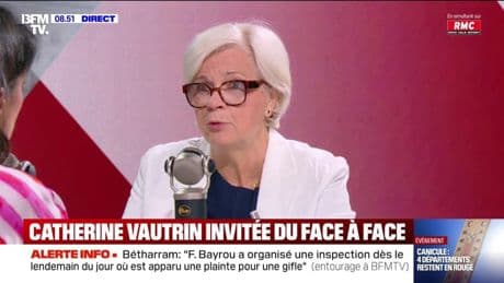 Motion de censure: "Nous sommes effectivement sur un fil et pourtant on est au travail", assure Catherine Vautrin, ministre de la Santé