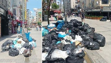 İzmir'de grevin 4. günü! Çöp yığınları oluştu