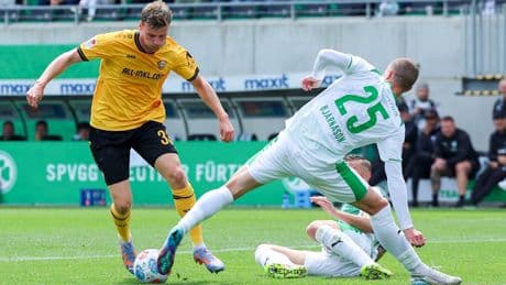 2:3-Pleite trotz Offensiv-Power - Abwehr-Böcke setzen Dynamo in Fürth matt