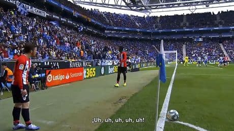 Un aficionado del Espanyol acepta un año de cárcel y dos sin ir al fútbol por los insultos racistas a Iñaki Williams en 2020