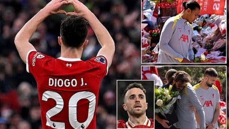 Liverpool to permanently retire Diogo Jota's No 20 shirt from all their teams to honour his memory - as club make historic decision after speaking to his wife and family