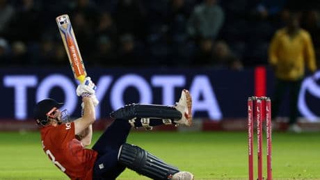 England’s rain-affected T20 defeat ‘a bit of a shambles’ says Harry Brook