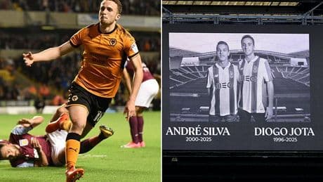 Diogo Jota inducted into Wolves Hall of Fame after forward - who played 131 times for the club - died in a car crash aged 28