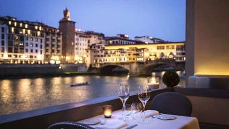 Borgo San Jacopo, cenando con Ponte Vecchio