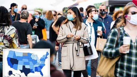Officials urge Americans in five states to be on high alert for new virus variants
