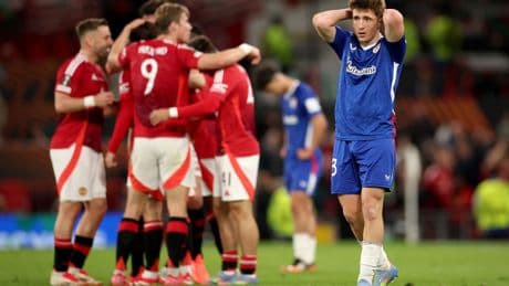 El Athletic soñó en Old Trafford pero acaba goleado por el Manchester United (4-1)
