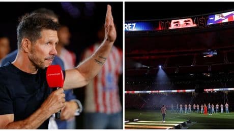La afición se encendió con el mensaje de Simeone: "¡Atleti, échale huevos!"