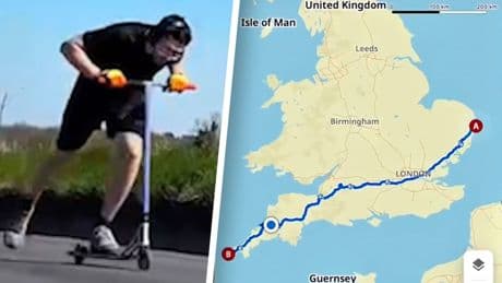 Einmal quer durch England - 800 km-Trip mit dem Tretroller