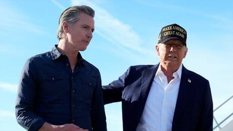 Trump dares Newsom to run in 2028, slams record on LA wildfires