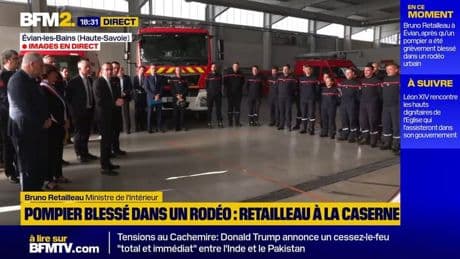 Pompier blessé/rodéo : "C'est une tentative d'homicide qui est épouvantable parce qu'elle touche le corps des Sapeurs Pompiers", affirme Bruno Retailleau