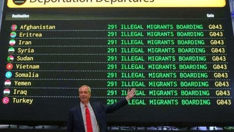 El populista Farage promete desobedecer los convenios de derechos humanos para facilitar deportaciones en masa de inmigrantes