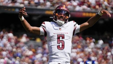 Fanatics Sportsbook ‘TNF’ promo NYPOST: Get +10000 odds for Jayden Daniels 5+ passing yards
