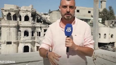 Un corresponsal de Telecinco, obligado a huir y refugiarse: &quot;Llega más misiles&quot;
