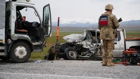 Erzurum’da jandarma bölgesinde 37 trafik kaza