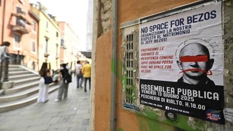 Proteste gegen Jeff Bezos’ Hochzeit in Venedig