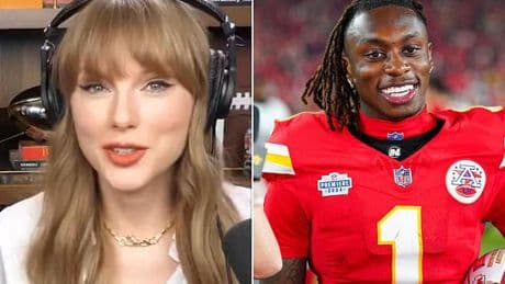 Xavier Worthy reacts to 'crazy' Taylor Swift shoutout on Travis Kelce's New Heights