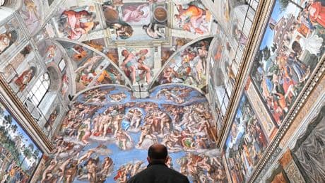 The Sistine Chapel becomes the world’s most beautiful polling place.