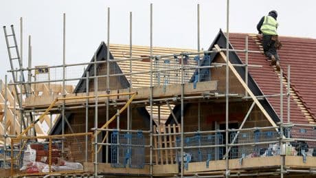 How much the average UK house price increased in March and why