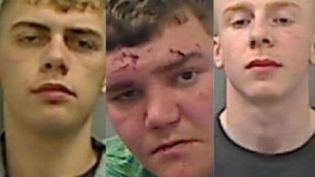 Teen thugs who set fire to home with family inside laugh their way through court