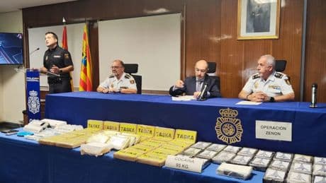 Incautado el mayor alijo de cocaína en Aragón: 95 kilos valorados en tres millones