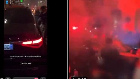 Salvajes imágenes de un atropello en los festejos por el PSG en París