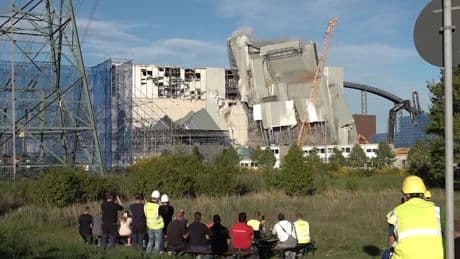 Kohlekraftwerk bald Geschichte  - Sprengung glückt im zweiten Anlauf