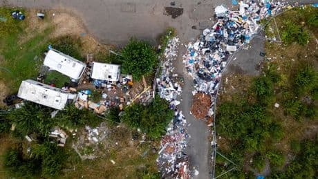 'Fly-tipping' blazes reported at travellers site as Scots fire service slammed