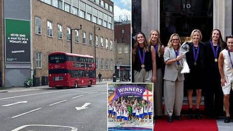 Paddy Power toast England's history-making Euro 2025 triumph with hilarious adverts around London before trophy parade