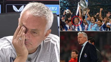 Jose Mourinho fights back tears during tribute to his Champions League winning Porto captain Jorge Costa following shock death at 53