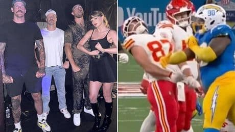 Travis Kelce's friend sucks up to Chargers man who smacked the Chiefs star with cringe Instagram comment
