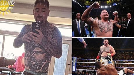 Former heavyweight champion Andy Ruiz Jnr shows off remarkable body transformation as the Mexican gets ready to return to the ring