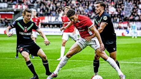 AZ-aanvaller Ruben van Bommel na bereiken Conference League: ’Jammer dat seizoen erop zit, begon steeds meer in vorm te raken’