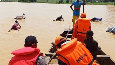 At least 25 people are missing after a boat capsized in Nigeria's northwest