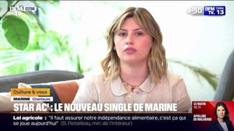 À l'occasion de la sortie de son single "Cœur Maladroit", la gagnante de la Star Academy, Marine, se confie à BFMTV