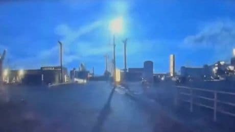 Stunning fireball lights up Japan night sky in dash cam video