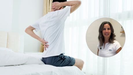 Nuria Marquez, fisioterapeuta: ''Nunca metas el brazo por debajo de la almohada a la hora de dormir porque tu hombro y tus cervicales sufrirán mucho''