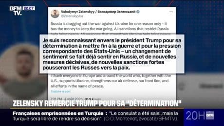 Déploiement de sous-marins nucléaires américains: Volodymyr Zelensky remercie Donald Trump pour "sa détermination"