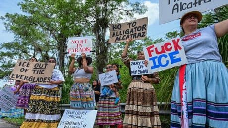 US-Migrationspolitik: Sie nennen es Alligator Alcatraz