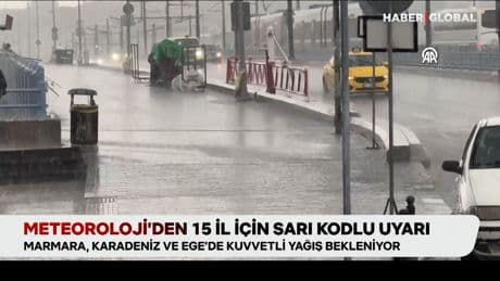 İstanbul’da sağanak ve fırtına var