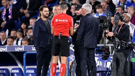 Getafe Real Madrid maçında herkes bir anda buz kesti, hakem polis çağırdı!