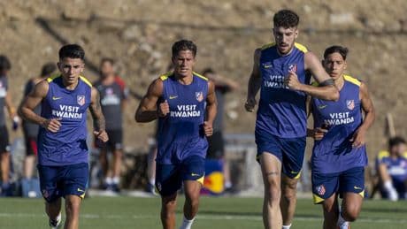 Las imágenes del primer entrenamiento de pretemporada del Atlético